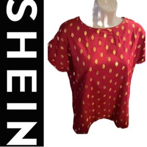 Red Speckled Blouse ♥️✨